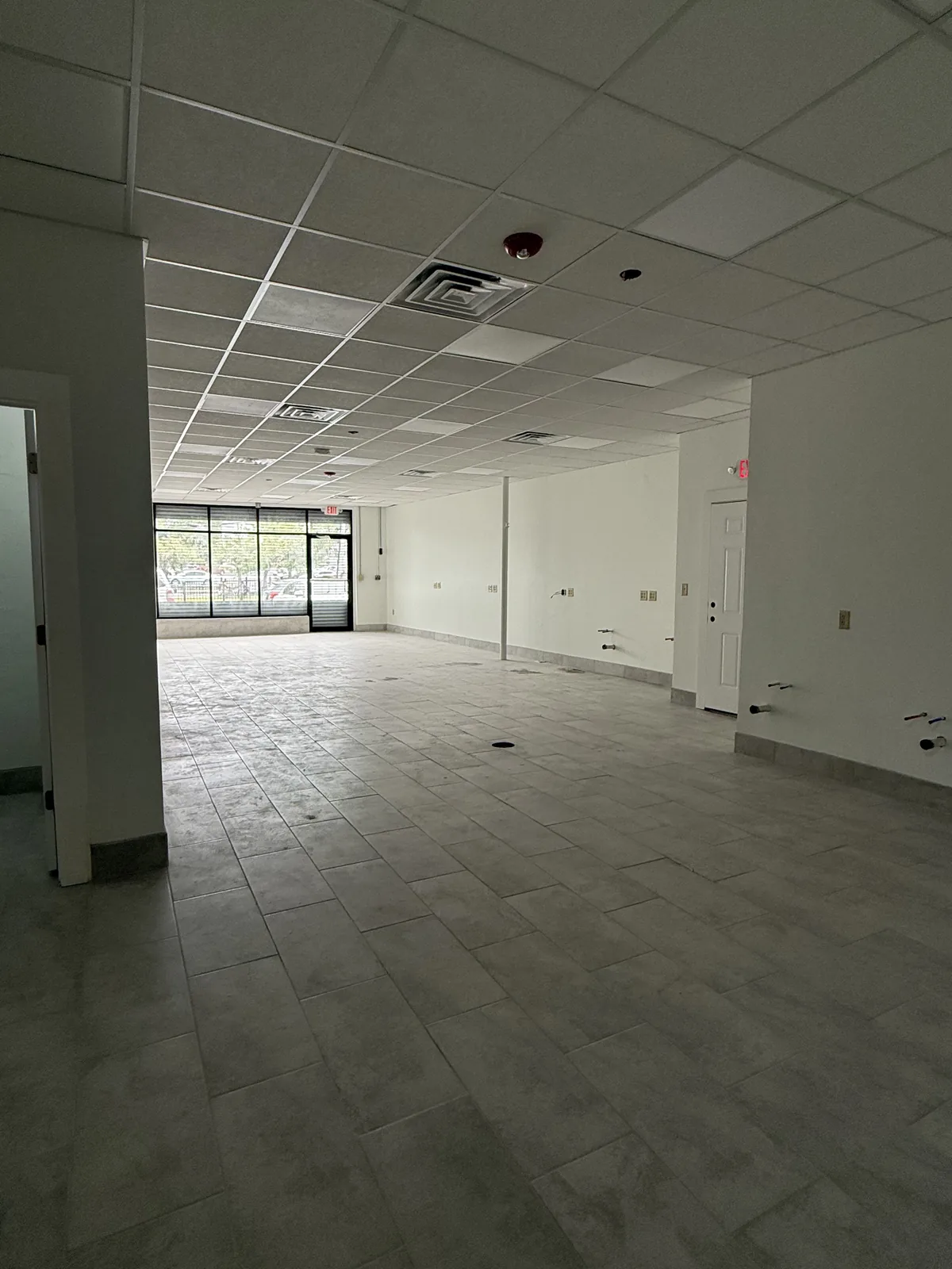 Unit 4 looking toward the storefront across the deep space